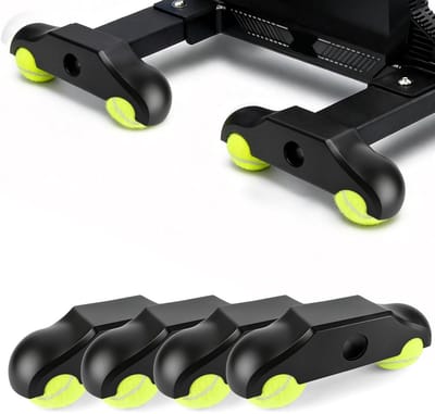 Dailygoods- Rocker Plate Voeten - Draagbare Adapters - Compatibel met Kickr Core 2 - Tennisballen voor Trillingsabsorptie - Verhoogt Rijcomfort - Vermindert Geluid - Fietstrainer