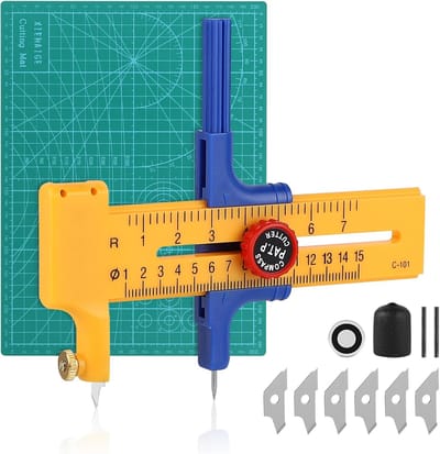 Papier Cirkelsnijder - Handige Snijder voor Precieze Cirkels tot 15 cm