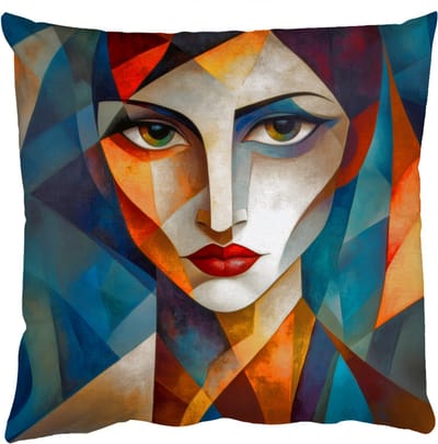 Sierkussens - Kussentjes Woonkamer - 50x50 cm - Portret - Abstract - Vormen
