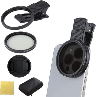 Optisch 52mm ND Filter en Clip-on CPL Filter voor Mobiele Telefoons, Draagbare Polarisatiefilter voor Smartphone Camera Lens, Universele Lensaccessoire voor Verbeterde Fotografie