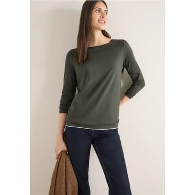 Shirt in effen kleur