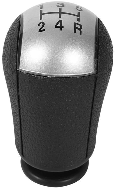 Dailygoody - Versnellingsknop - Pookknop 5 Speed - Perfecte Pasvorm - Grijs - Duurzaam Materiaal - Voor Focus en Mondeo MK3