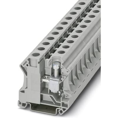 Phoenix Contact 3073827 Doorgangsserieklem 12.2 mm Schroeven, Steekklem Grijs 50 stuk(s)