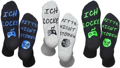 NTH products- Sokken 3 Paar - Cadeau voor Jongens - Grappige Sokken - Speelsokken - Uniseks - Gemaakt van Gekamd Katoen