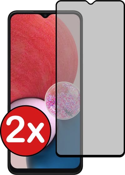 Screenprotector - 2 Stuks - Geschikt voor Samsung Galaxy A13 5G - Privacy Filter - Beschermglas - Gehard Glas - Tempered Glass - Screen Protector