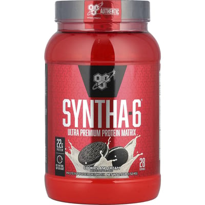 BSN, Syntha-6, Ultra Premium Eiwitformule, Cookies & Cream, 2,91 lbs (1.32 kg)
