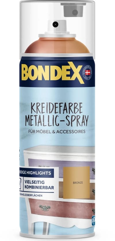 Bondex Garden Colors Spray Elegant Black (RAL 9005) 0,4 L voor 4 m² | Vintage flair voor meubels en accessoires | Schudden en spuiten | Zijdeglans | Spuitverf