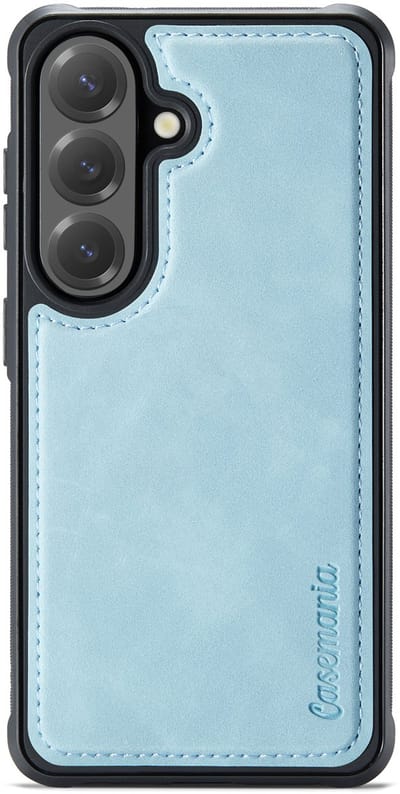 Casemania Hoesje Geschikt voor Samsung Galaxy A15 - Aqua Blue - Magnetische Telefoonhoesje - Kunstleer Back Cover - Anti-Vingerafdruk