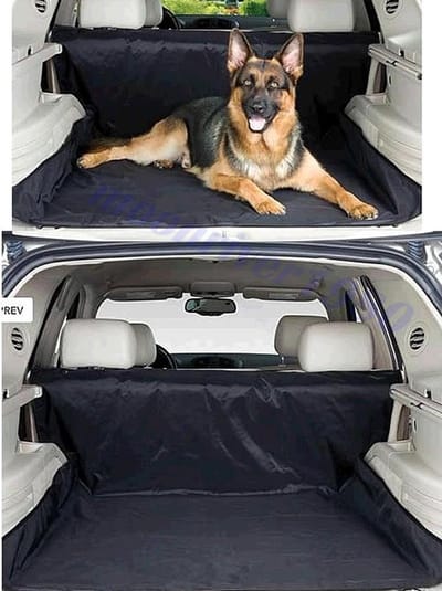 ForDig - Waterafstotende autohoes voor hond - Beschermhoes auto - Honden deken - Hondenkleed - Achterbank en Kofferbak - 125 x 144 cm zwart