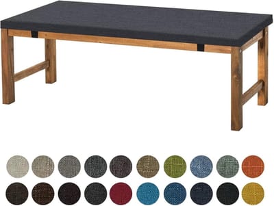 Zitkussen 130X35X5CM, Wasbaar Antislip Bankkussen Zitbedekking Comfortabele Bankpolster voor Bank, Vensterbank, Tuinmeubilair, Terras, Binnen, Donker Warm Grijs