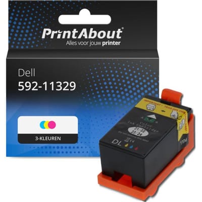 PrintAbout huismerk Inktcartridge 592-11329 (X738N) 3-kleuren Geschikt voor Dell