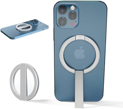 iDenn MagSafe Portable Standaard voor iPhone - Stand - Zilver