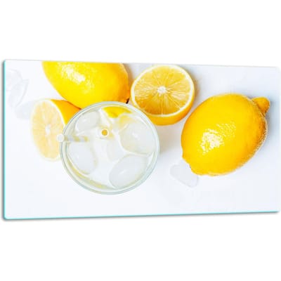 TMK ArtDeko - Snijplank Glas - 52x30cm - Citroenmotief