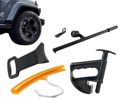 Bandenmontagegereedschap - Velghendel Tang - Band Reparatie - Robuust Krasbestendig Ontwerp - 5 Delige Set - Zwart