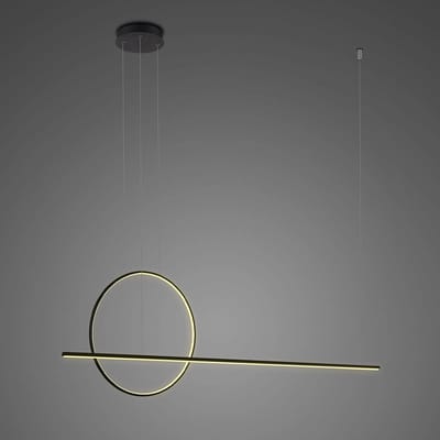Linea No.2 Hanglamp 120cm Zwart 3000K 39W
