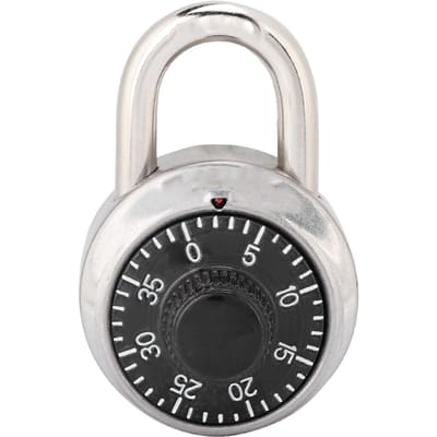 Roterend Cijfercode Combinatie Hangslot Rond Veiligheidsslot voor Deur Kast white