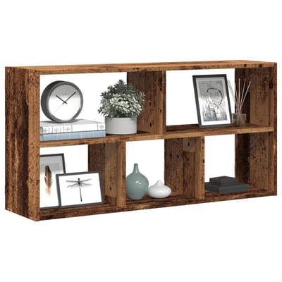 vidaXL - Wandschap - 100x25x50 - cm - bewerkt - hout - oud - houtkleurig