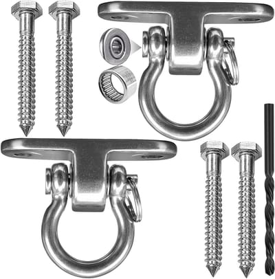 Zware RVS Swing Accessoires met 680 kg Draagcapaciteit voor Hangstoel, Yoga en Sporttraining