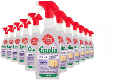 Carolin Ultra Ontvetter Marseille & Lavendel 650 ml X12 VOORDEELVERPAKKING