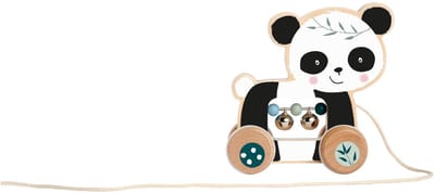 Eichhorn - Wooden Pull Animal Panda