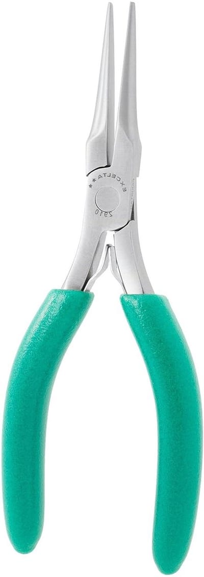Naaldneus Tang - Lange Tang - Precisie Werk - Roestvrij Staal - 6.5 Inch - Zilver