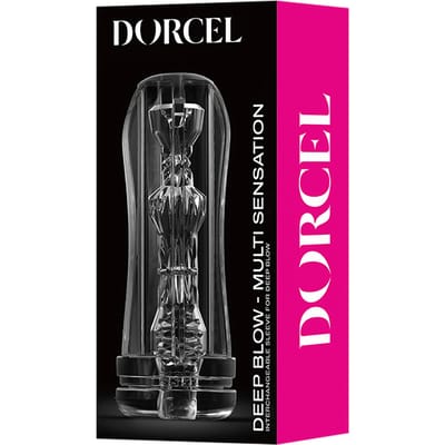 Dorcel - Deep Blow Multi Sensation - Stroker Sleeve Voor Masturbator - Transparant