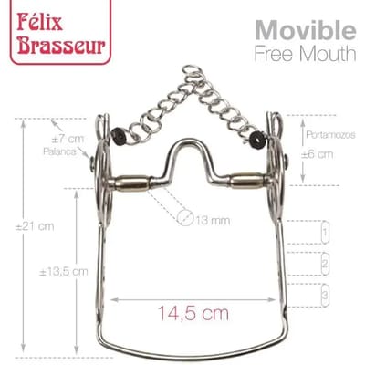 Monds voor paard mobiel Zaldi Felix Brasseur FB21212111-56W/B