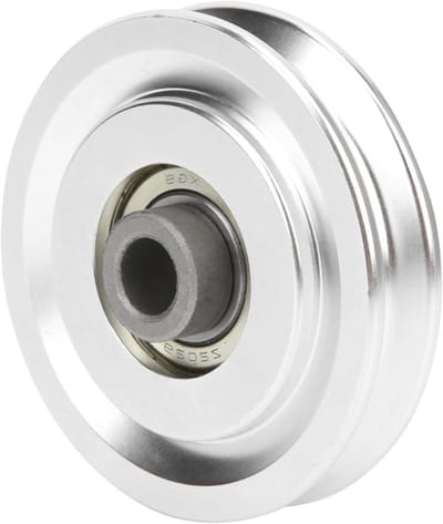 Katrol Hardware - Fitness Accessoire - Krachttraining Thuis - Glad Oppervlak - 70mm Diameter - Zilver