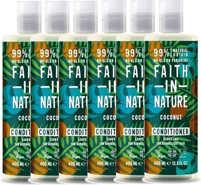 FAITH IN NATURE - Conditioner Coconut - 6 Pak - Voordeelverpakking