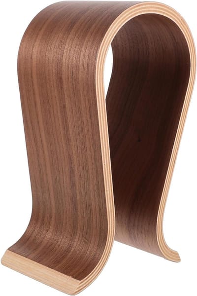 Koptelefoon Displayrek - Houten Houder - Bureau Organisatie - Massief Hout - 497 Gram - Bruin