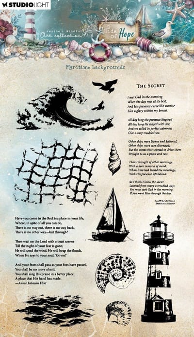 Clear stamp Maritime backgrounds - JMA Tide of hope nr. 931