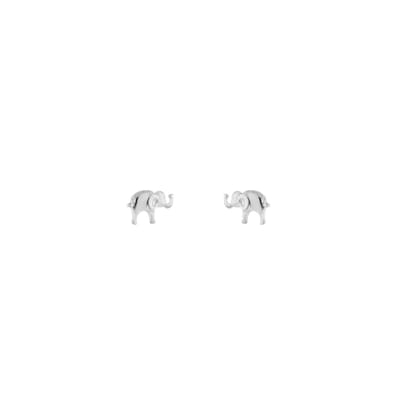 Oorknopjes olifant - Michelle Bijoux - Studs - Zilveren oorbellen - Zilver - Stainless steel - Nikkel vrij - 0,60 x 1 cm - Kerst sieraden - Kerst cadeau - Sinterklaas - Cadeau voor kinderen - Cadeau voor dames - Moederdag - Valentijn