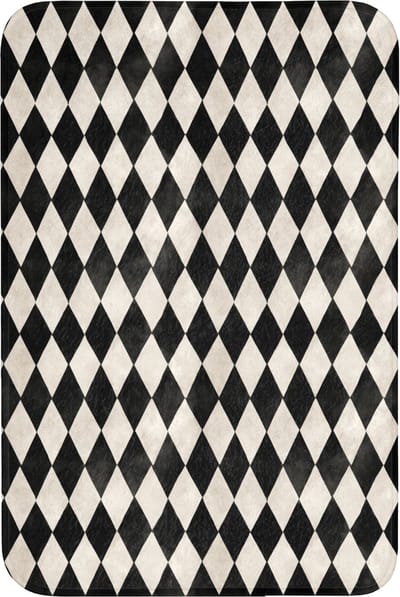 Badmat 60x90 cm - Antislip - Klassiek - Patroon - Zwart - Badmatten voor badkamer - Badkamermat - Douchemat - Badkamer mat