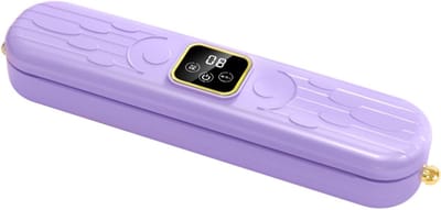 Vacuümverpakkingsmachine, volautomatische sealmachine met digitale timer, droog-/natmodus, zeer geschikt voor gebruik in de keuken thuis, inclusief 10 stuks