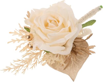 Zijden Bloemen Broche - Revers Speld Corsage - Feestelijke Accessoires - Realistisch Ontwerp - 16.5cm Breed - Veelkleurig