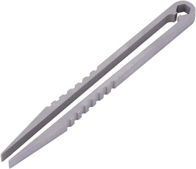 Pincet Titaniumlegering - Mini Gereedschap - Modelbouw Precisie - Hoge Sterkte Flexibel - 82 cm - Zilver