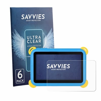 Savvies - Screenprotector voor Laptok Kt1008 7" - Folie Beschermfolie transparant 6 Stuks