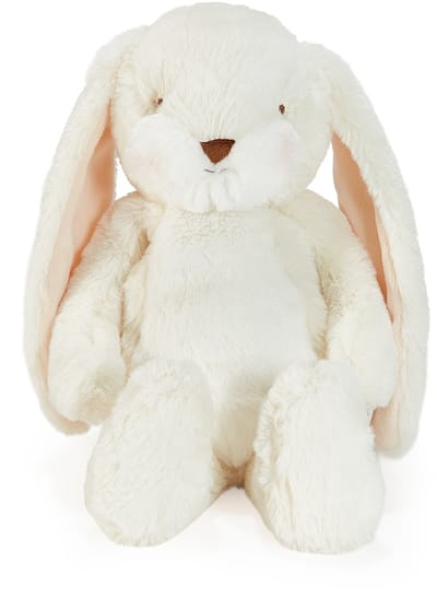 Bunnies By The Bay Floppy Nibble Konijn - Knuffeldier - Knuffel voor kinderen - Geborduurde details - Creme - 34 cm