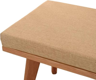 Zitkussen Bank - Kussen Buitenmeubels - Comfortabel Zitten - Traagschuim Vulling - 120x35x5cm - Khaki