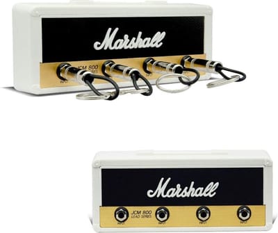 Marshall Key Holder Wit - Sleutelhouder voor gitaarsleutelhangers - Sleutelhouder Jack Rack 2.0 JCM800 - Wandmontage