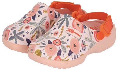 XQ Footwear - Tuinklompen - Bloemenprint - Roze - Maat 25/26