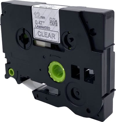 DULA Brother Compatible label tape- Tze-135 - 1 cassette - Brother P-Touch - Wit op transparant - 12mm x 8m