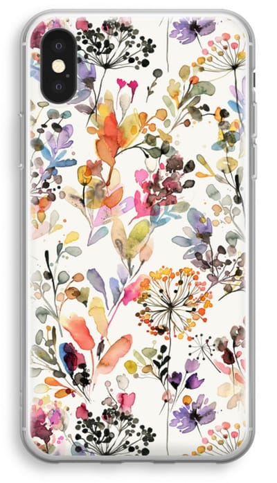 Case Company® - Hoesje geschikt voor iPhone XS hoesje - Wilde grassen - Soft Cover Telefoonhoesje - Bescherming aan alle Kanten en Schermrand