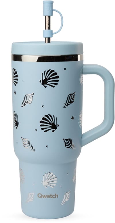 Qwetch Travel Cup Geïsoleerd - Evasion Pastel Blauw