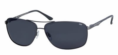 Polar Specs® Heren Zonnebril PS9082 – Zilver – Polariserend Zwart EXTRA DONKER Cat.4 – Medium