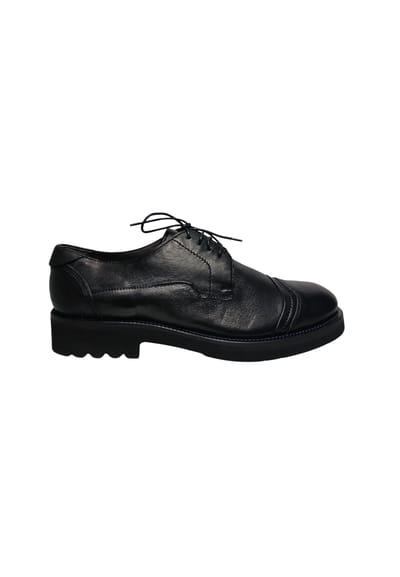 pb10103G06ug0000 Pollini Mannen Leder Zwart