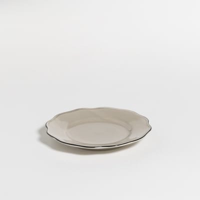 The Table Amsterdam Attic Gebaksbord - Oyster - Ø19 cm - Taupe