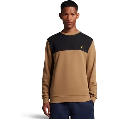 Sweater met ronde hals Lyle & Scott Contrast Yoke
