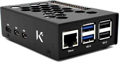 Aluminium Behuizing voor Raspberry Pi 5 met Ventilatie en Startknop