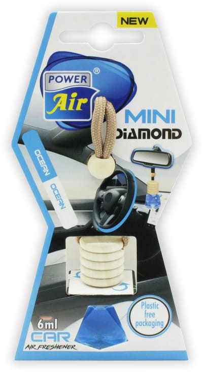 Power Air Diamond Mini - Luchtverfrisser Auto - Autoparfum Geur - Geurverfrisser Ocean